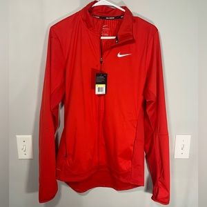 NWT Nike Men’s Size Small Zip-Up Jacket Red with Gray Detailing